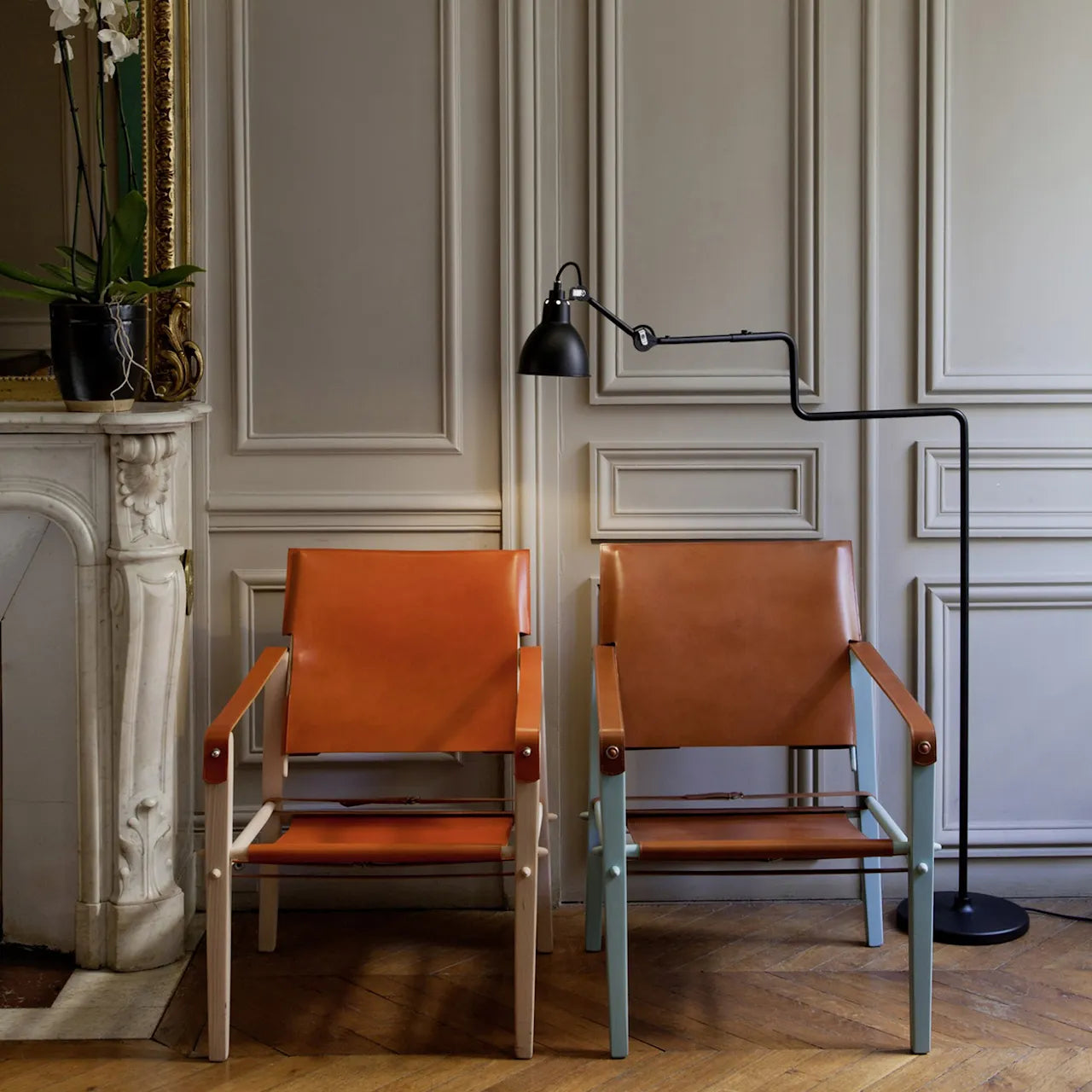 Lampe Gras N°411 Gólflampi