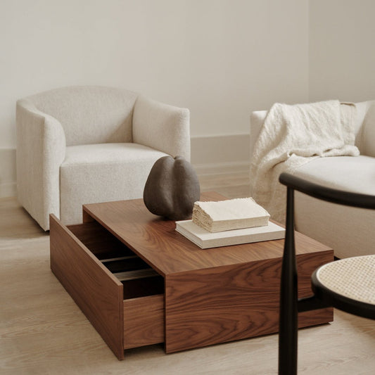 Mass Hátt Sófaborð með Skúffu