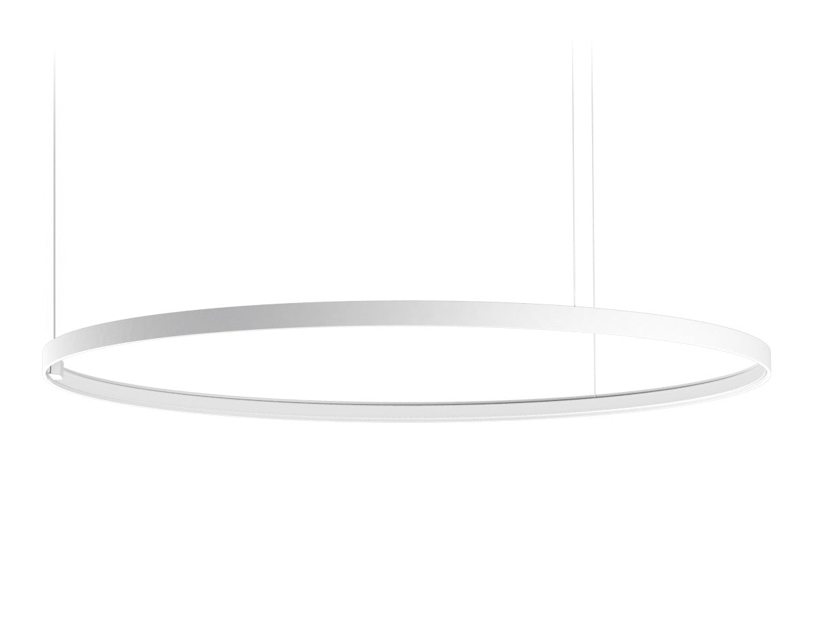 Zero Round suspension lamp - White - 100cm