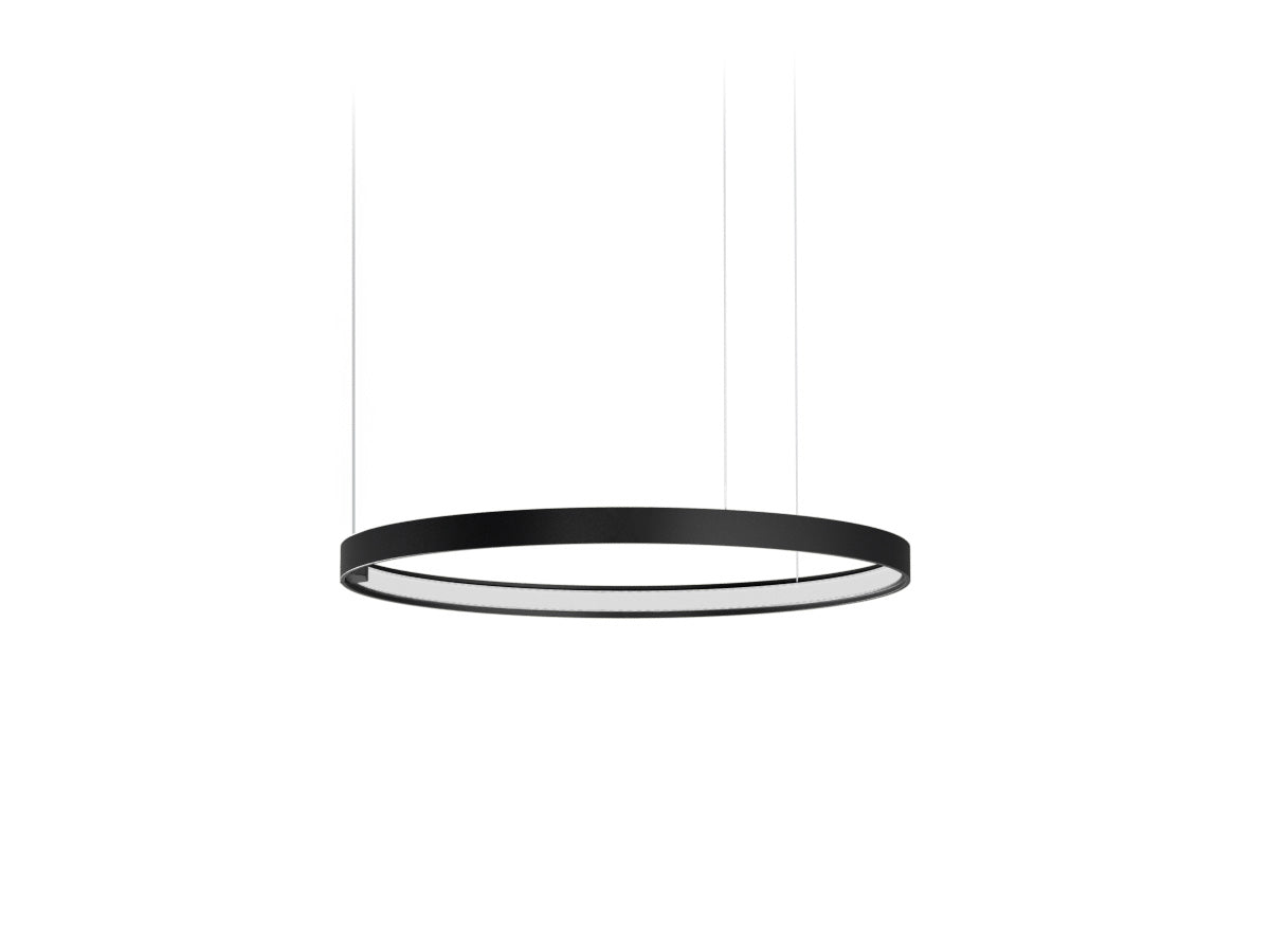 Zero Round suspension lamp - Black - 50cm