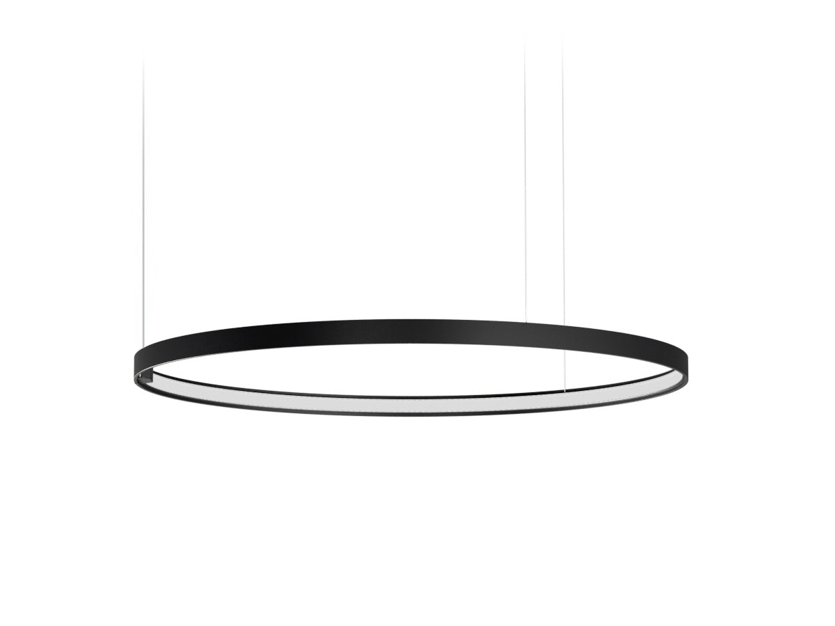 Zero Round suspension lamp - Black - 75cm