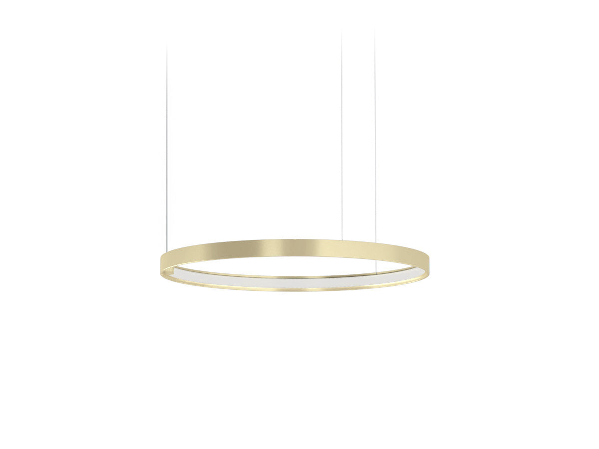 Zero Round suspension lamp - Champagne - 50cm