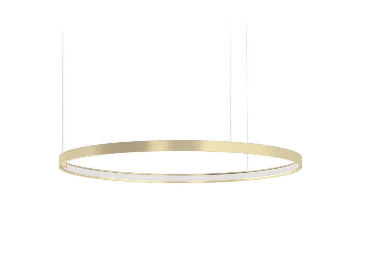 Zero Round suspension lamp - Champagne - 75cm