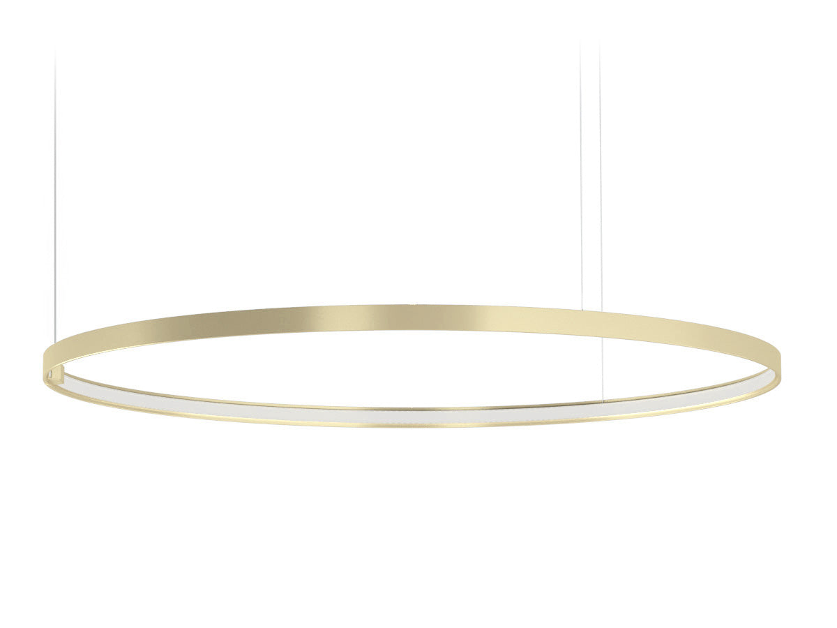 Zero Round suspension lamp - Champagne - 100cm