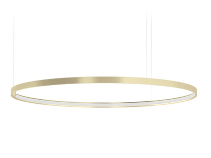 Zero Round suspension lamp - Champagne - 100cm