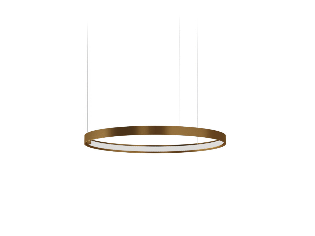 Zero Round suspension lamp - Bronze - 50cm