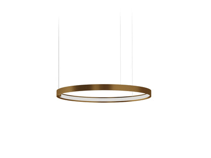 Zero Round suspension lamp - Bronze - 50cm
