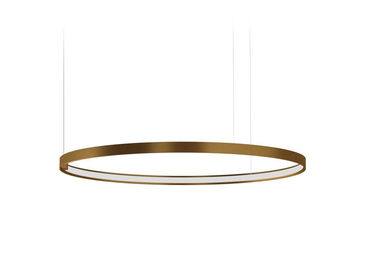 Zero Round suspension lamp - Bronze - 75cm