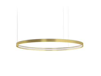 Zero Round suspension lamp - Matte Brass - 75cm