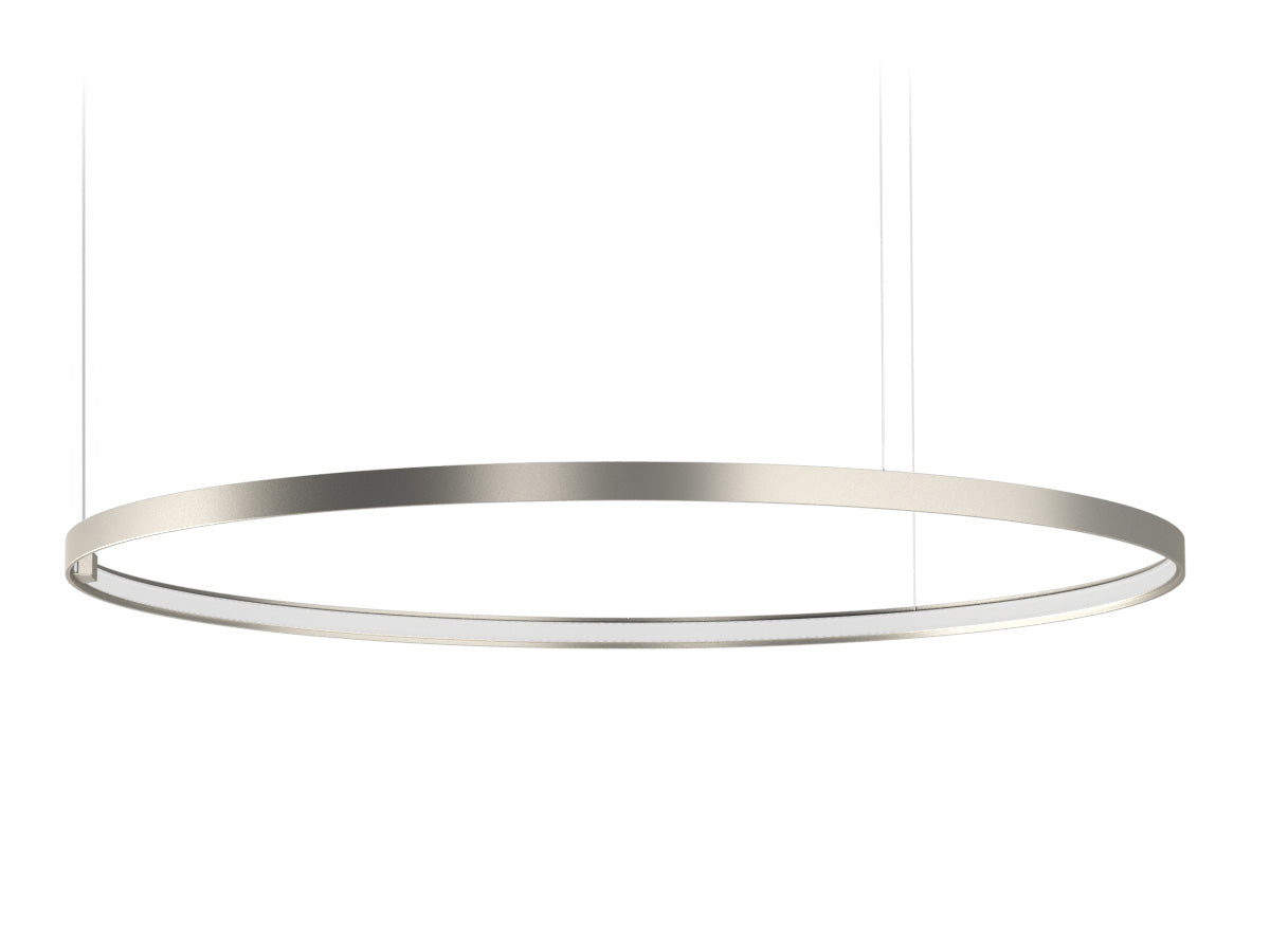 Zero Round suspension lamp - Titanium - 100cm