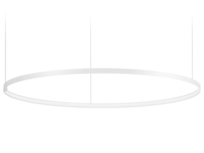 Zero Round suspension lamp - White - 125cm