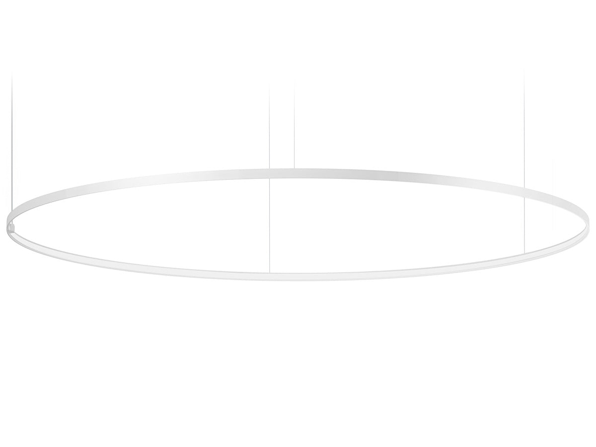 Zero Round suspension lamp - White - 200cm