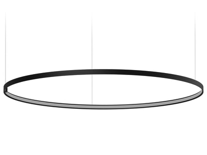 Zero Round suspension lamp - Black - 125cm