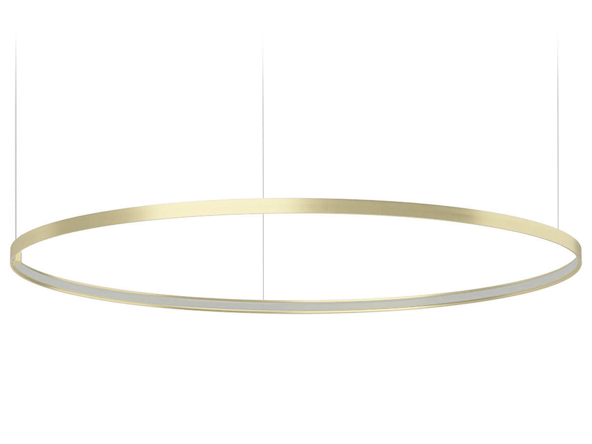 Zero Round suspension lamp - Champagne - 125cm
