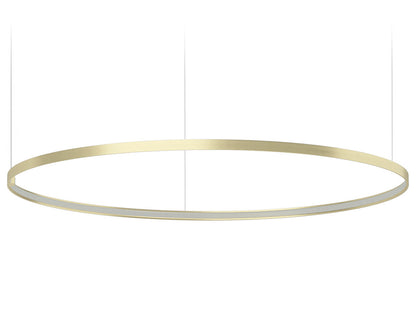 Zero Round suspension lamp - Champagne - 125cm