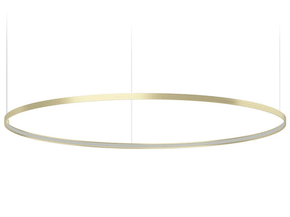 Zero Round suspension lamp - Champagne - 150cm