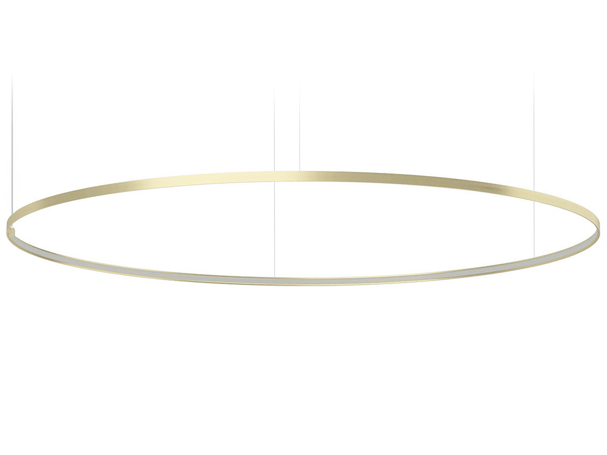 Zero Round suspension lamp - Champagne - 200cm