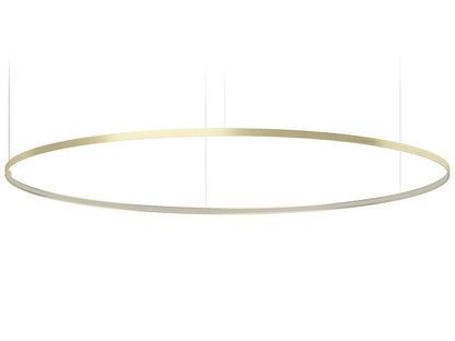 Zero Round suspension lamp - Champagne - 200cm