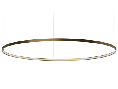 Zero Round suspension lamp - Bronze - 150cm