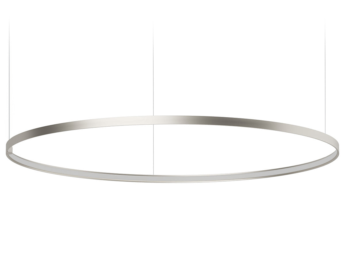 Zero Round suspension lamp - Titanium - 125cm