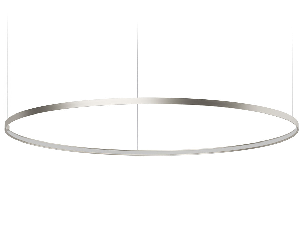 Zero Round suspension lamp - Titanium - 150cm