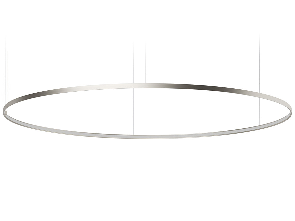 Zero Round suspension lamp - Titanium - 200cm