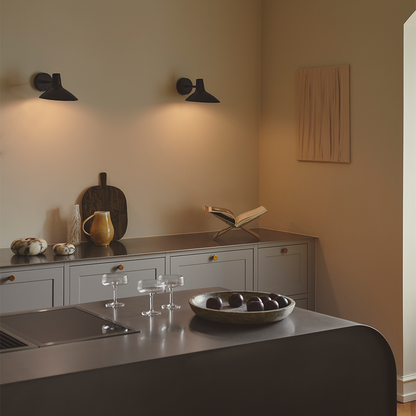 Nordlux Darci Short Wall Light Black lifestyle