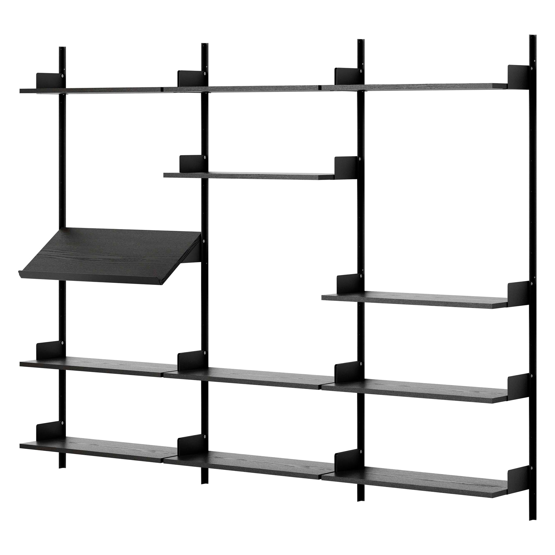 New Works Display Shelf - Black Ash / Black