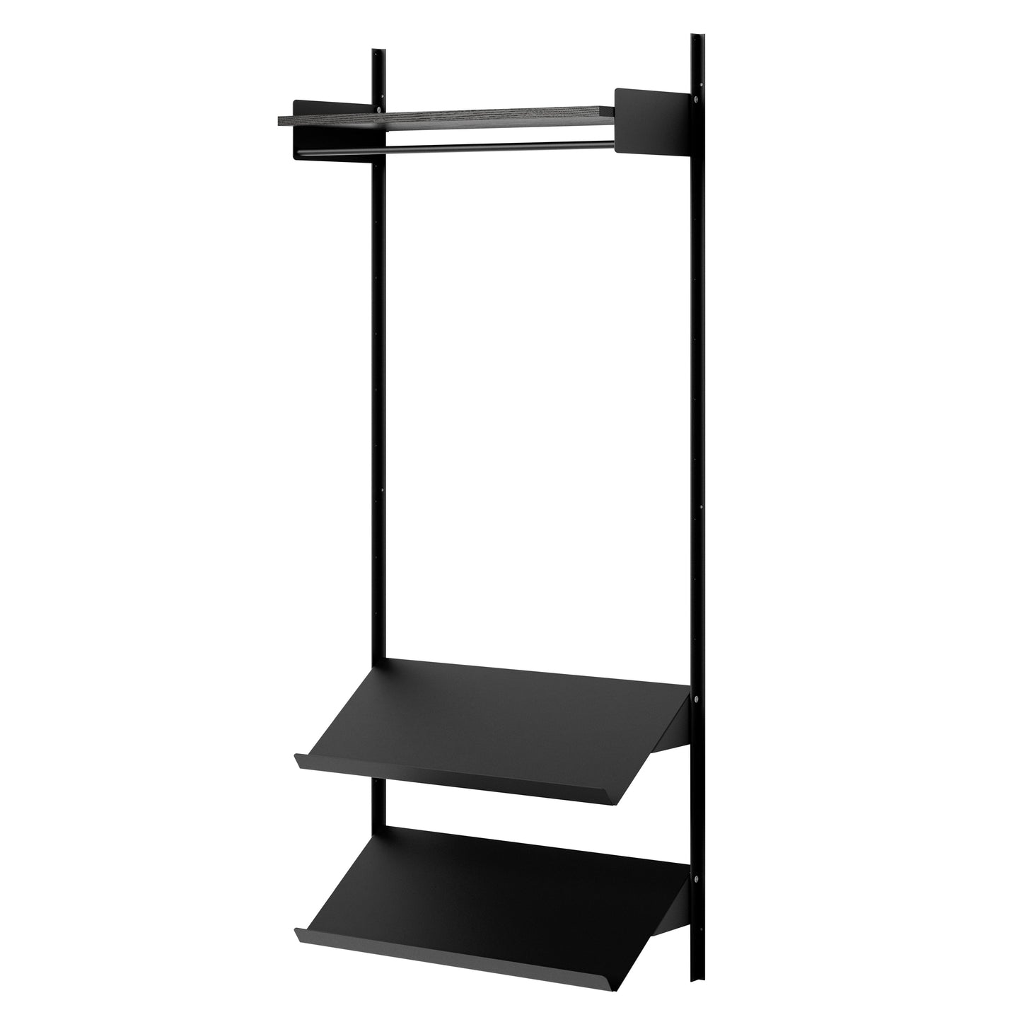 New Works Wardrobe Shelf 1 - Black Ash / Black