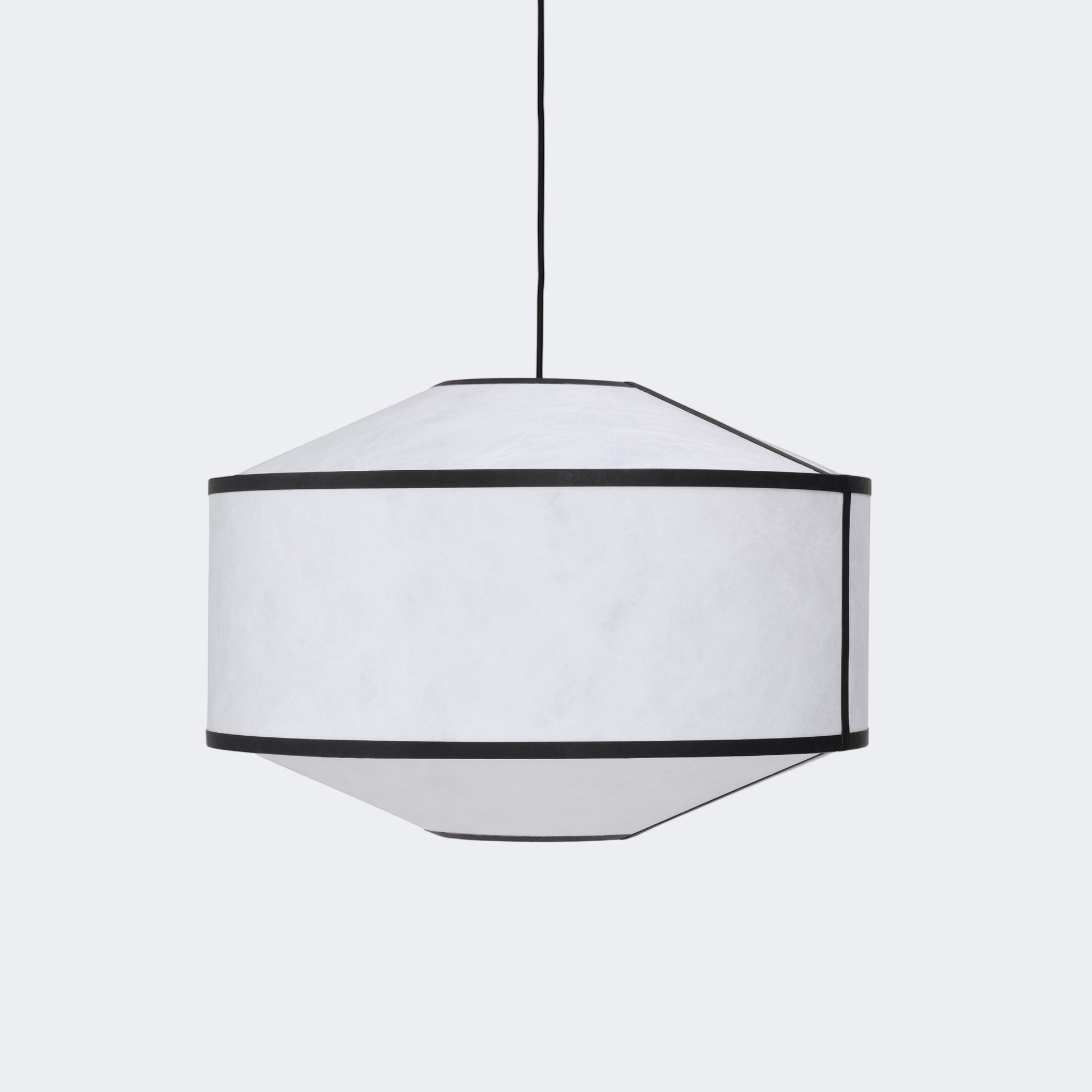 New Works Kite Pendant Lamp White and Black Tyvek Ø65
