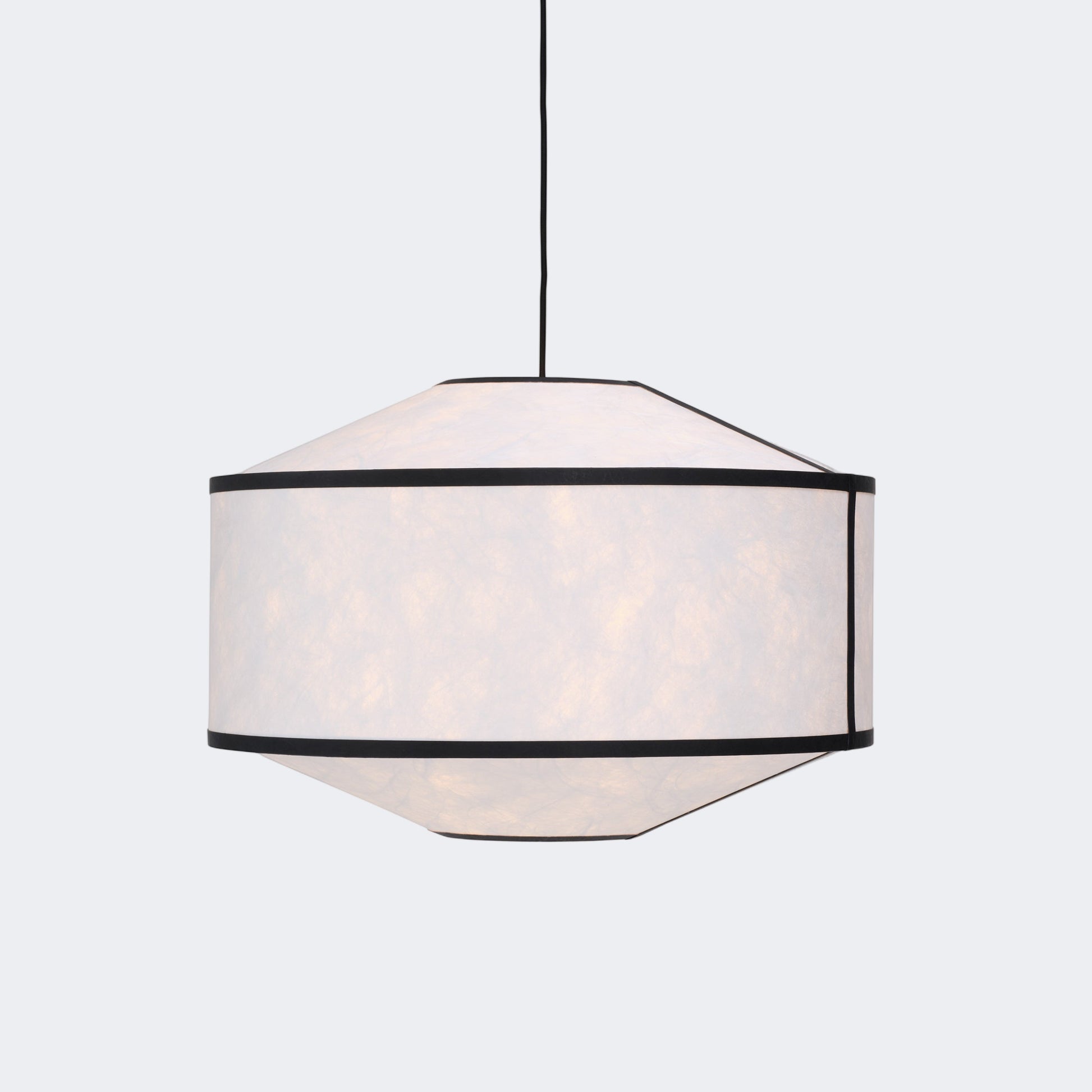 New Works Kite Pendant Lamp White and Black Tyvek Ø65